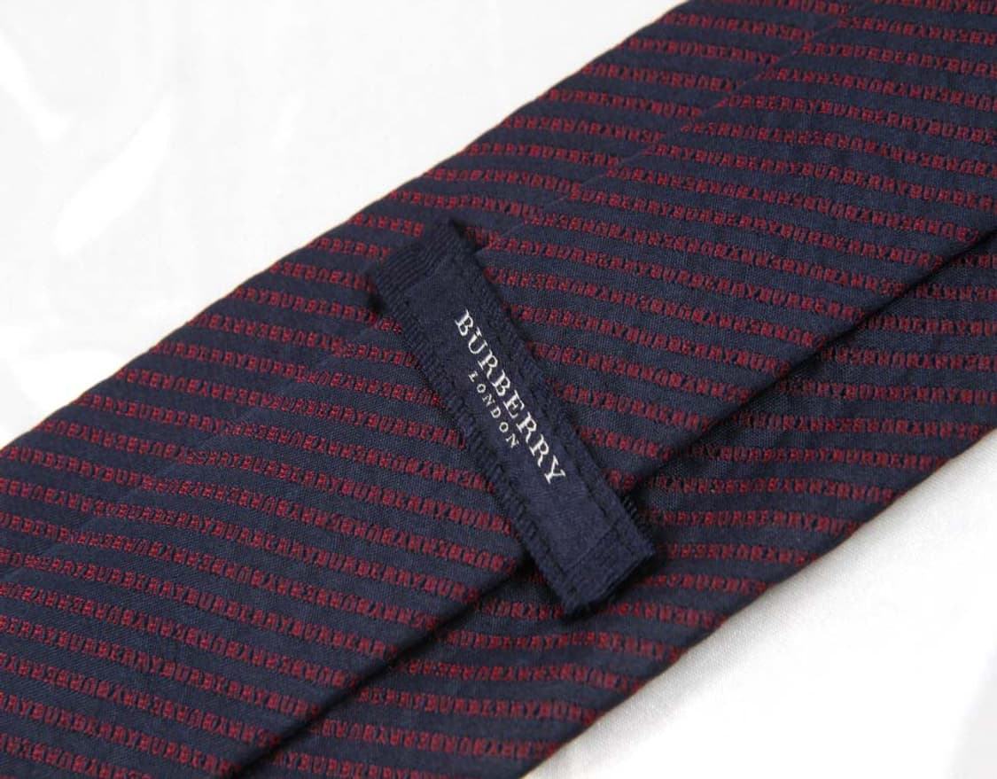 버버리 9.4cm S등급 자수 이니셜 남자 명품 넥타이 상품이미지3