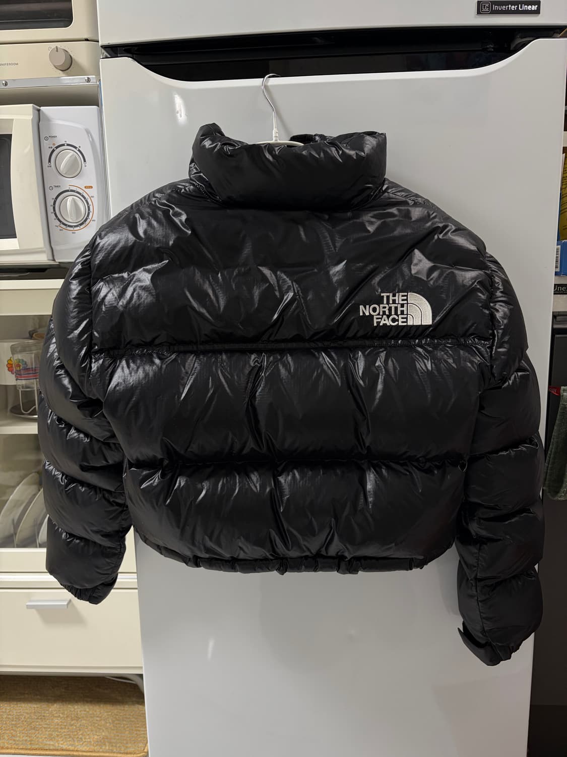 (W) 노스페이스 눕시 숏 자켓 블랙 M사이즈 1-2회 착용 새상품 퀄리 상품이미지8