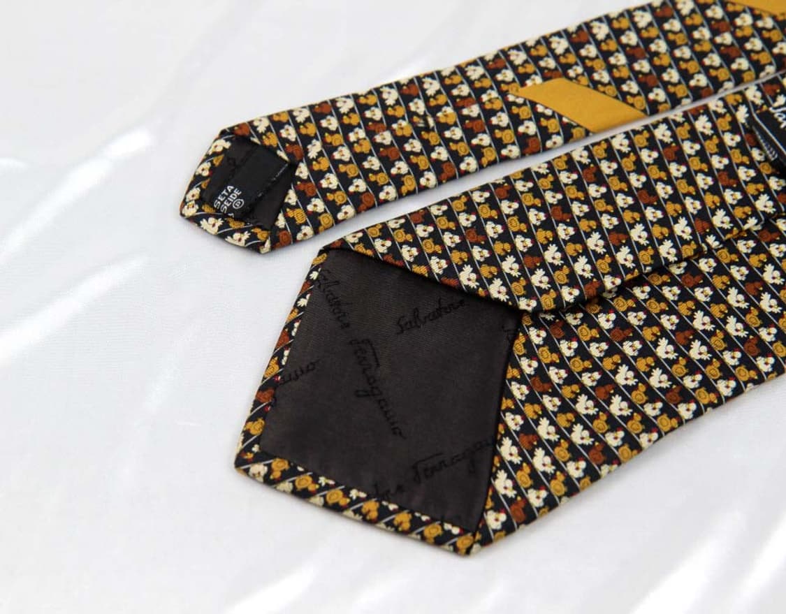 페라가모 9.4cm A등급 남자 명품 넥타이 상품이미지4