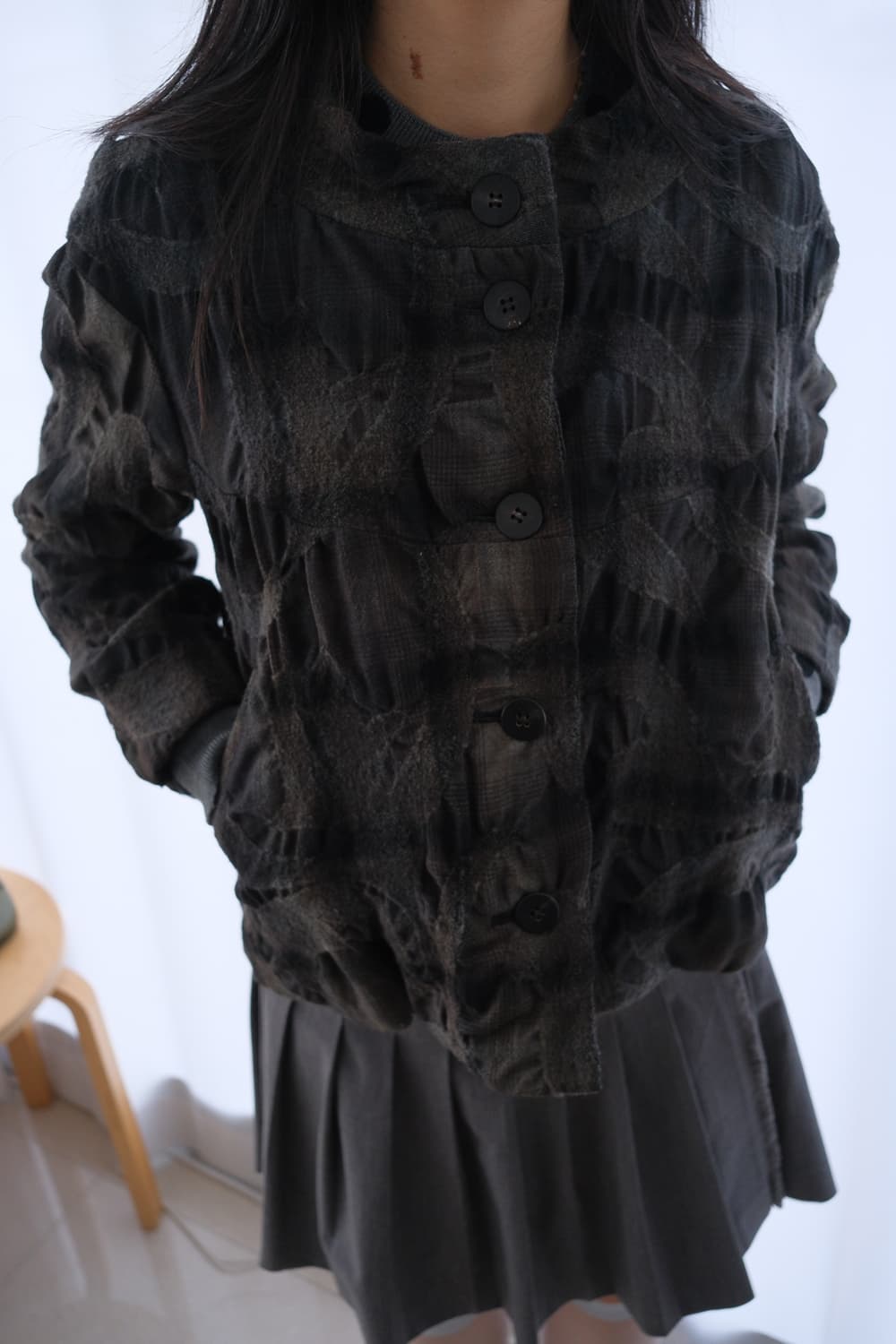 Shrunken check jacket 상품이미지3