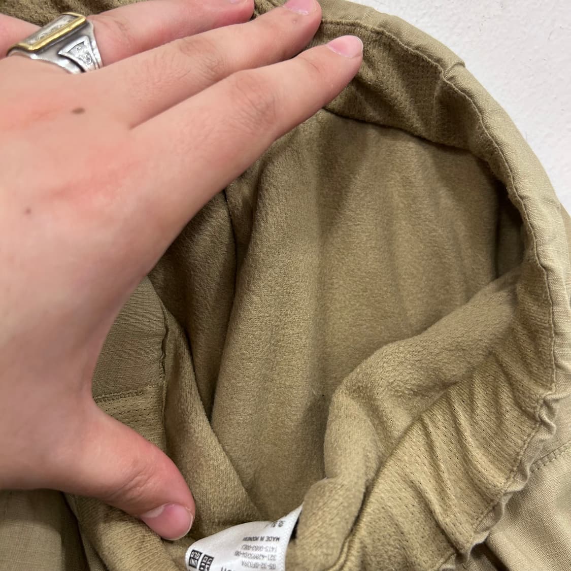 유니클로 히드텍 기모 안감 레귤러핏 코튼팬츠 상품이미지4