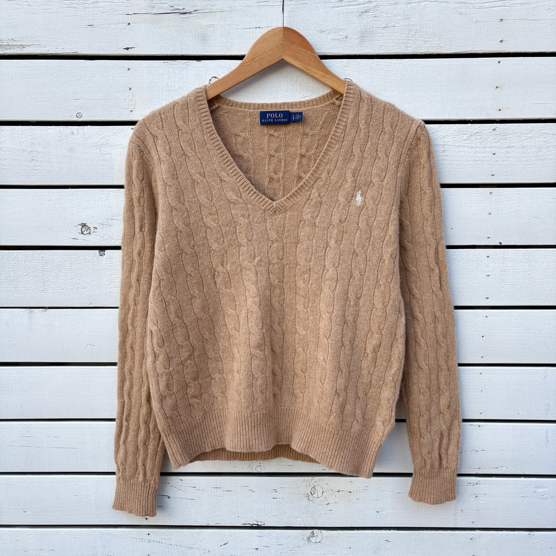 Polo 폴로 울 캐시미어 브이넥 니트 상품이미지1