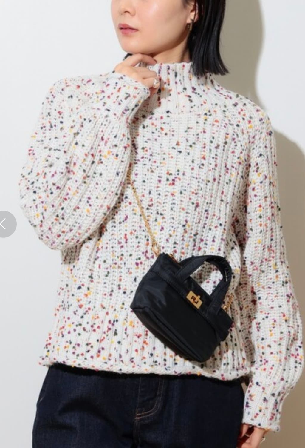 빔즈 하트 컬러 냅 니트 (오프 화이트) 상품이미지9