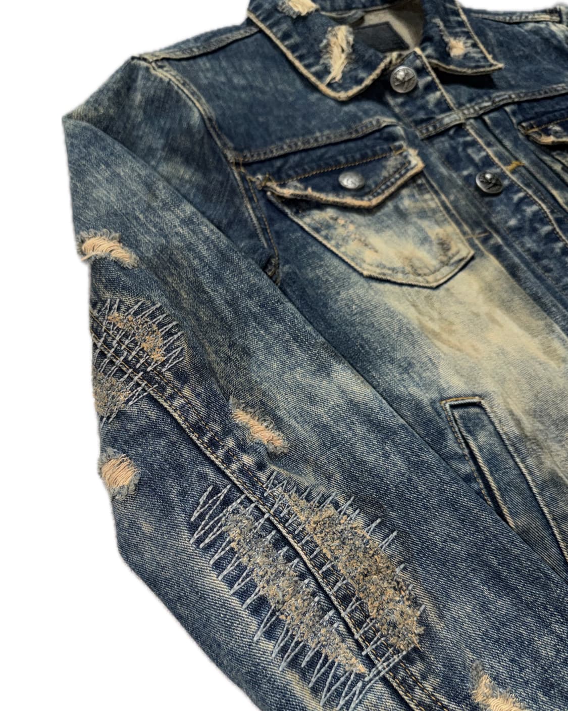 Hiromu Takahara repaired denim jacket 상품이미지5