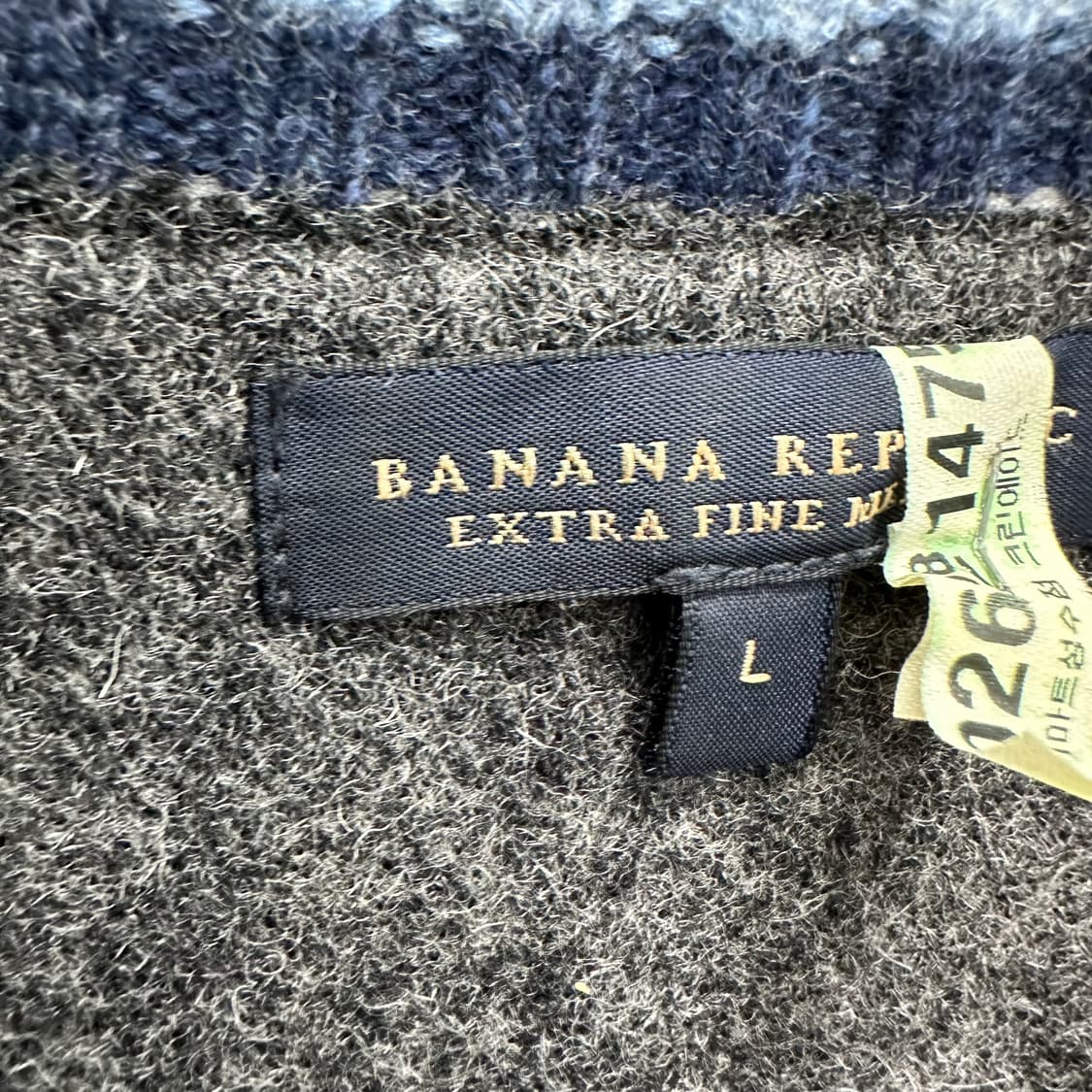 100 바나나리퍼블릭 남자 숄카라 울 니트 상품이미지3