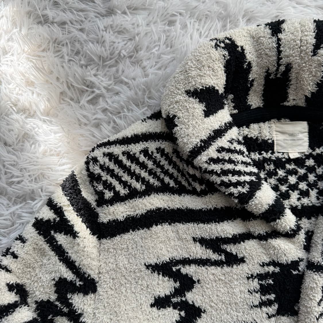 CORTSCO 일본빈티지 에스닉플리스 y2k 노드자켓 니트자켓 XL 52 상품이미지1