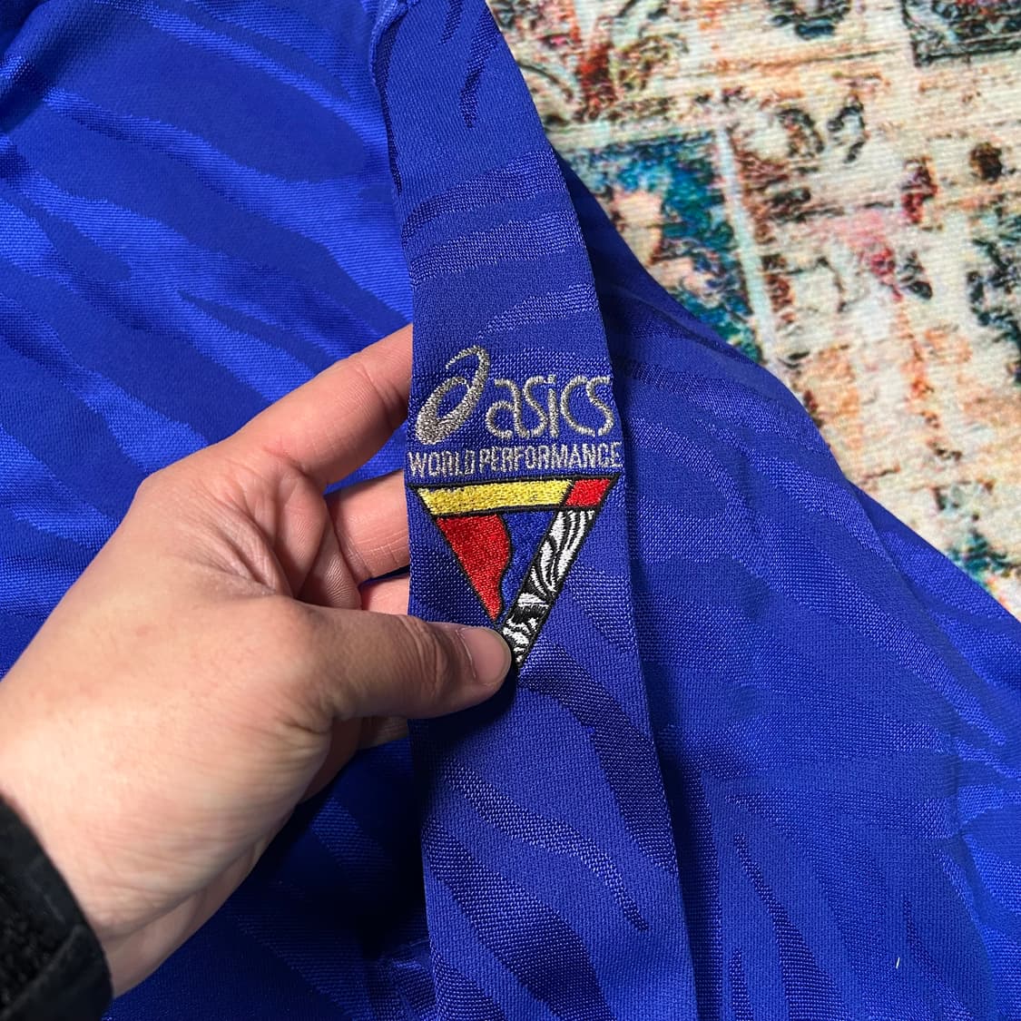 [S] 00s 아식스 올드스쿨 패턴 져지 상품이미지3