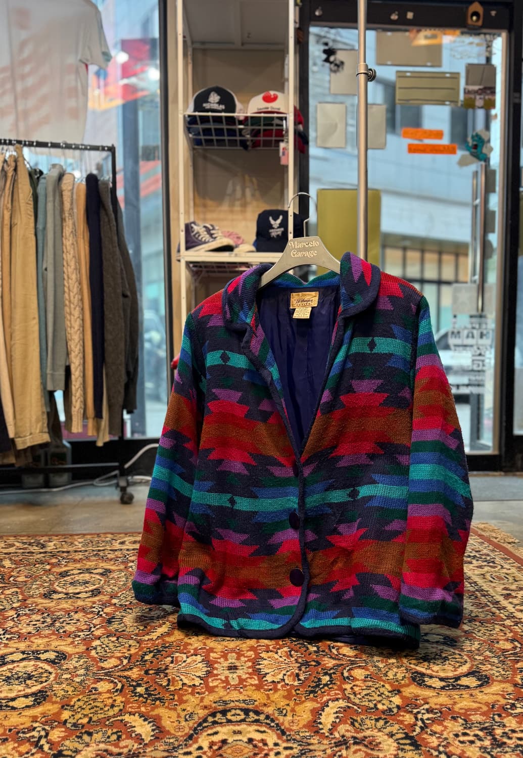 빈티지 아즈텍 패턴 니트 가디건 "L" (532) 상품이미지1