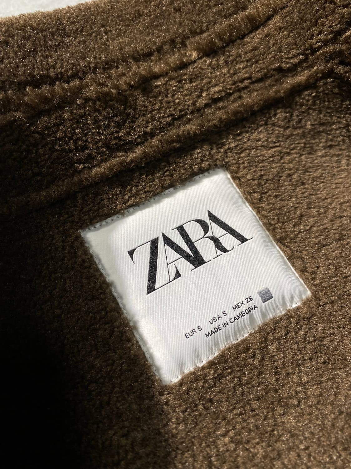 [S] ZARA 자라 브라운 크롭 무스탕 자켓 상품이미지7