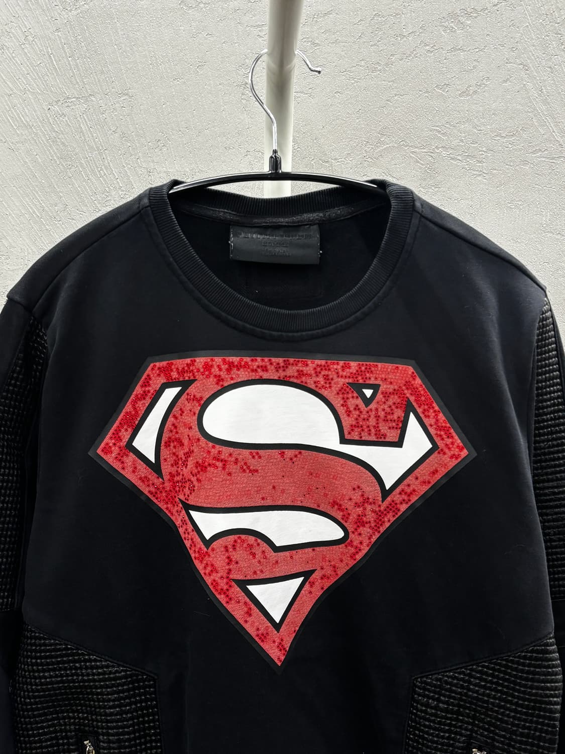 Philipp plein 슈퍼맨 블랙 맨투맨 티셔츠 M 상품이미지3