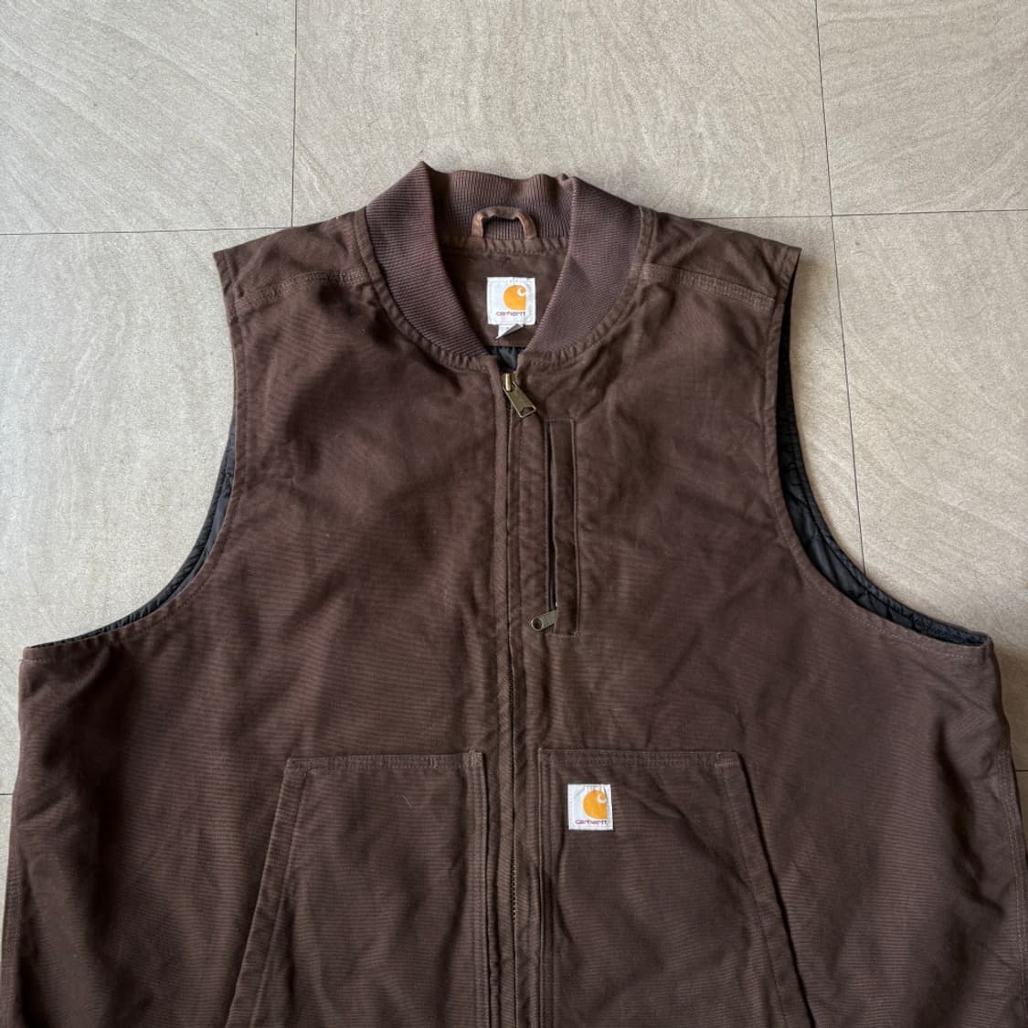 칼하트 빅사이즈 덕 캔버스 조끼  상품이미지3