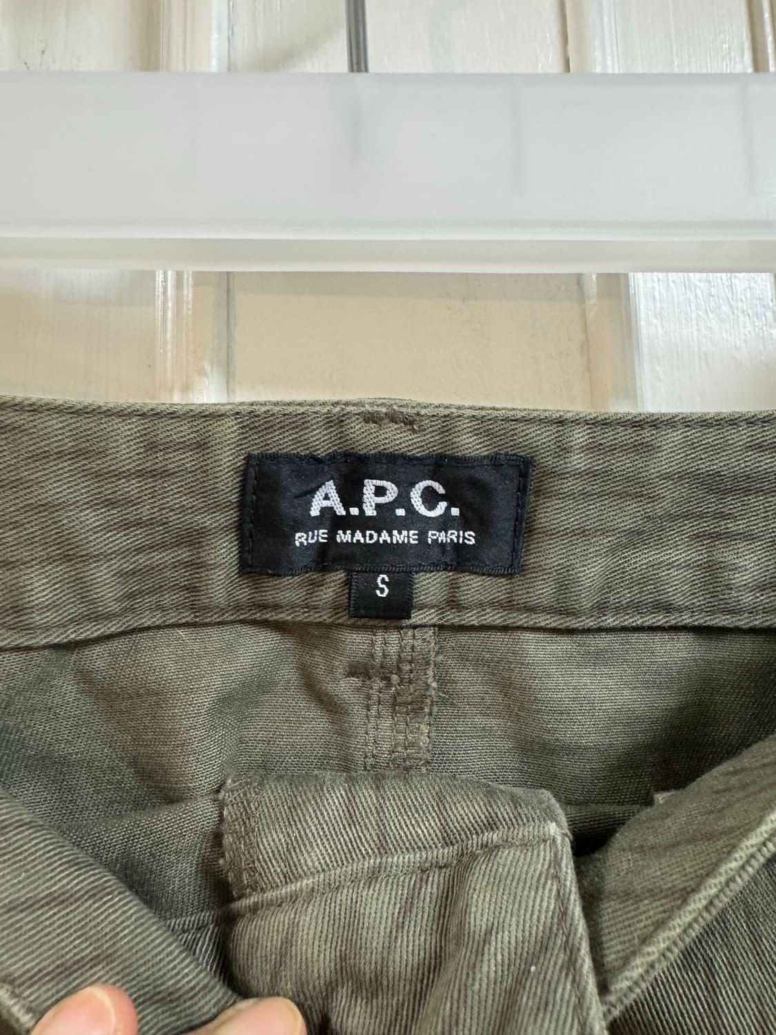 A.P.C. 카키 미니 스커트 상품이미지3