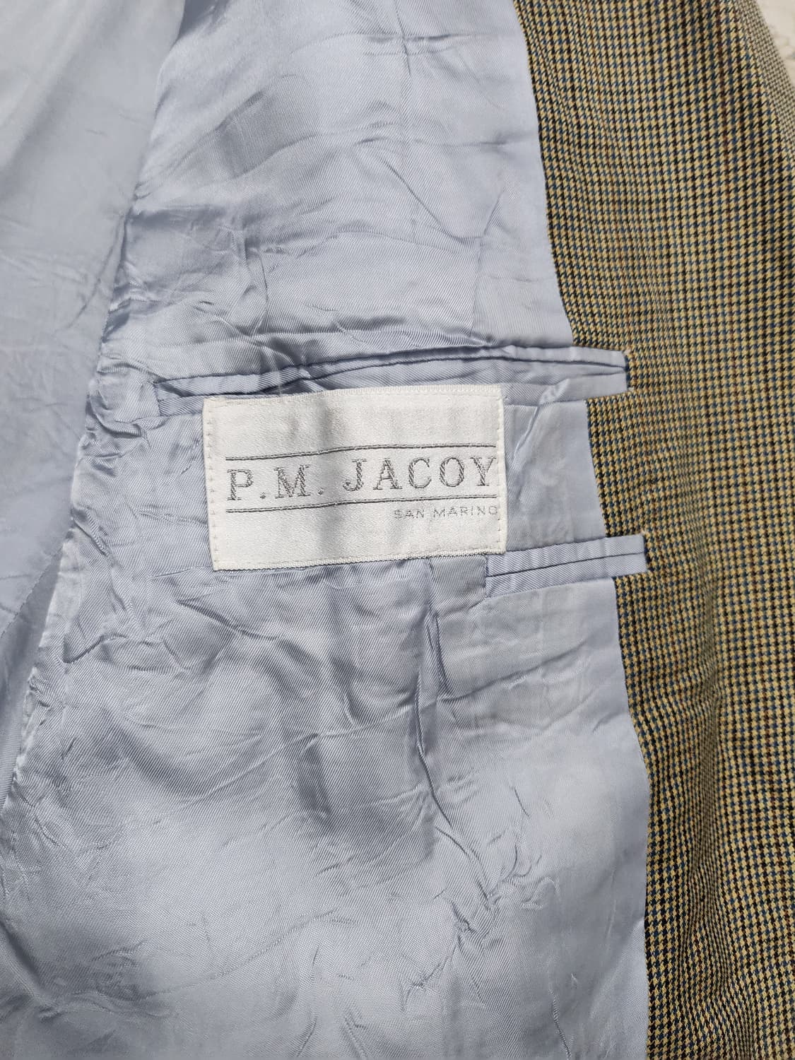 아쿠아스큐텀 체크 블레이져 (105-107) 상품이미지6