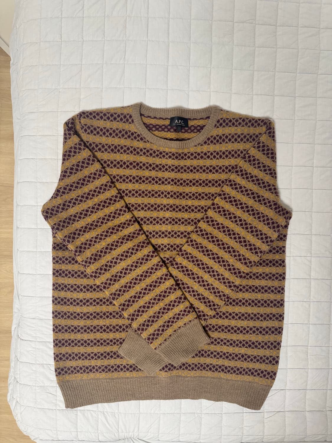 A.P.C 아페쎄 패턴 니트 L 상품이미지1
