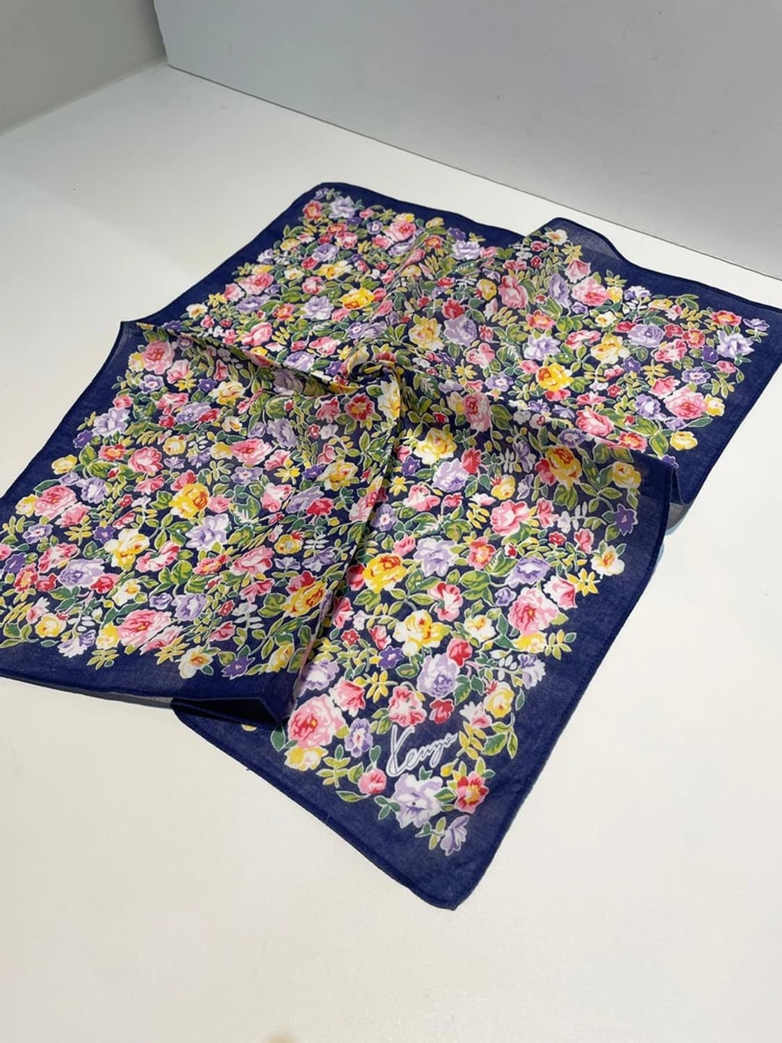 겐조 00s 재팬 플라워 패턴 쁘띠 손수건 A1460 상품이미지2