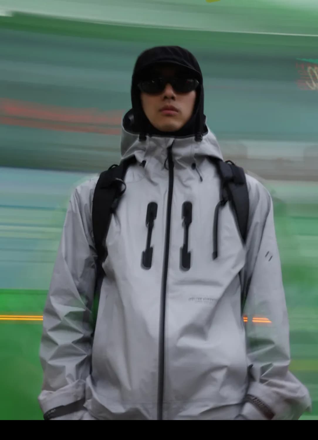 웰터 익스페리먼트 3layer REFLECTIVE STICH 자켓 화이트 상품이미지2