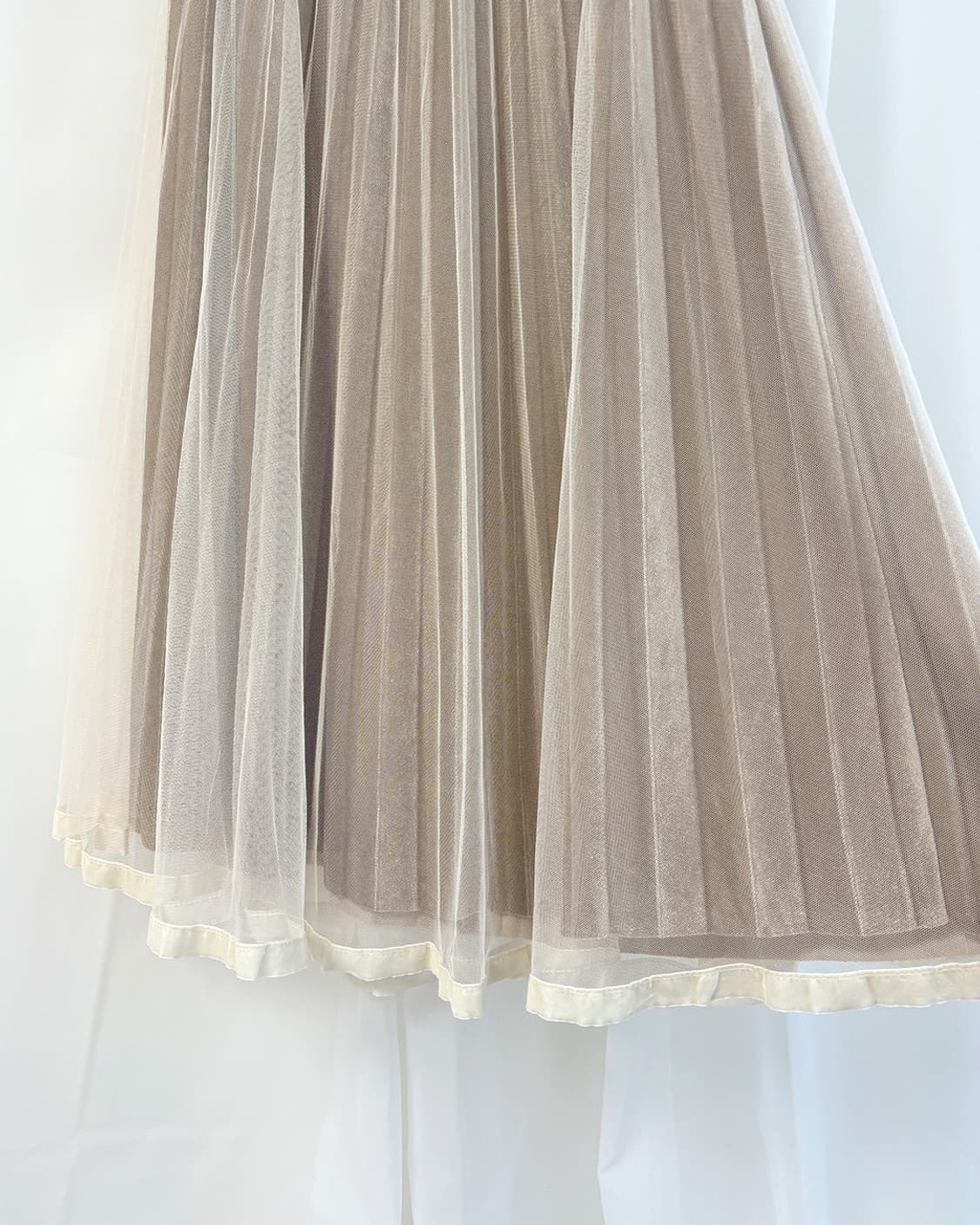 bei mesh velour pleated long skirt 상품이미지7