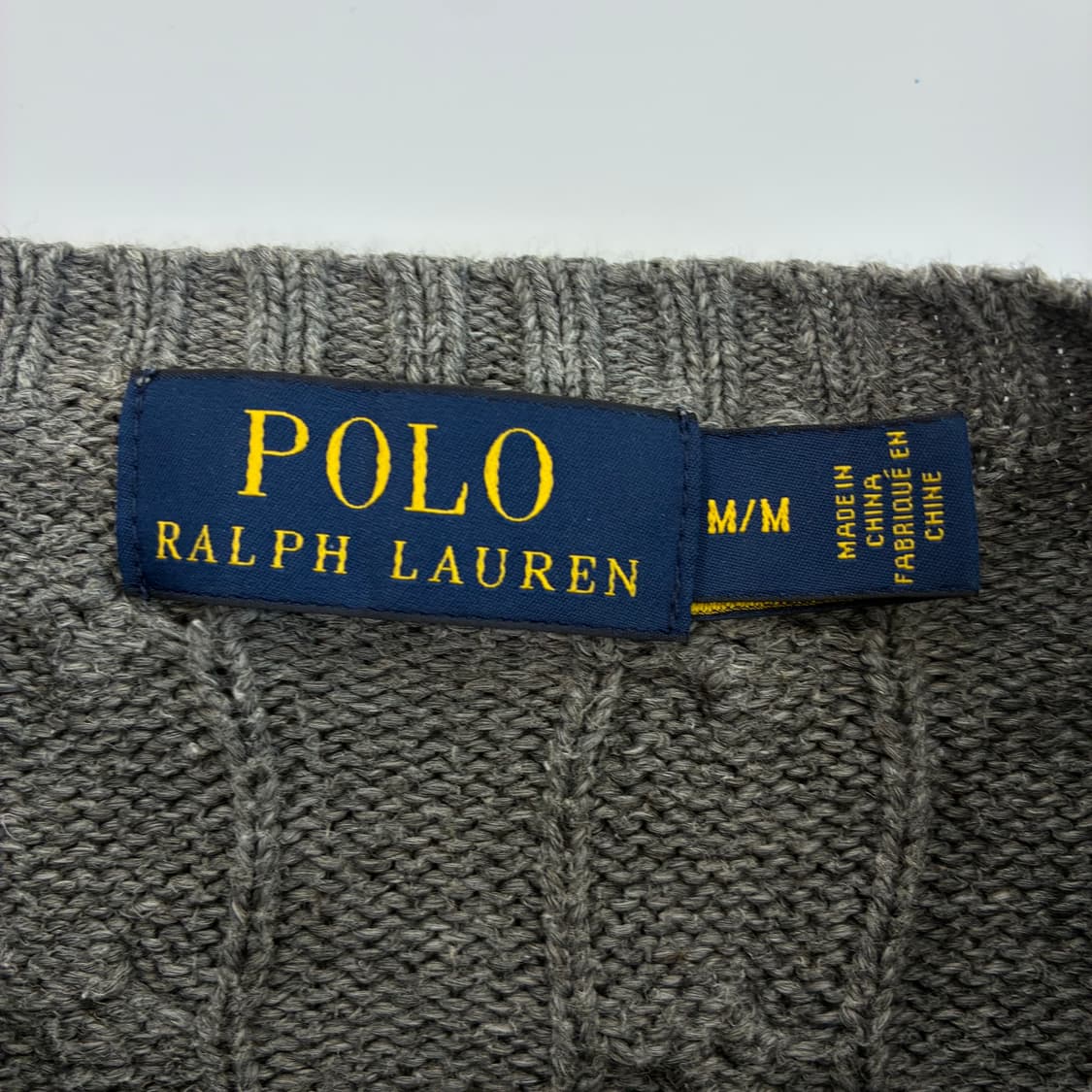 Polo 폴로 랄프로렌 신형 그레이 케이블 라운드 니트 상품이미지4