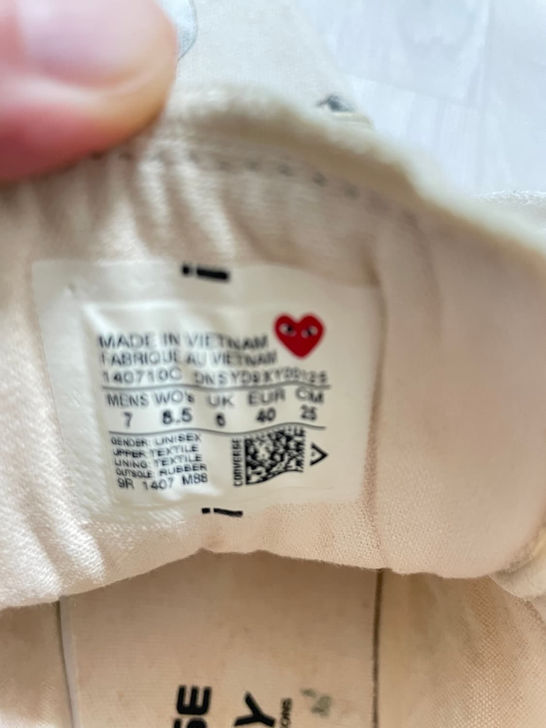 꼼데가르송 컨버스 프로레더 250 상품이미지5