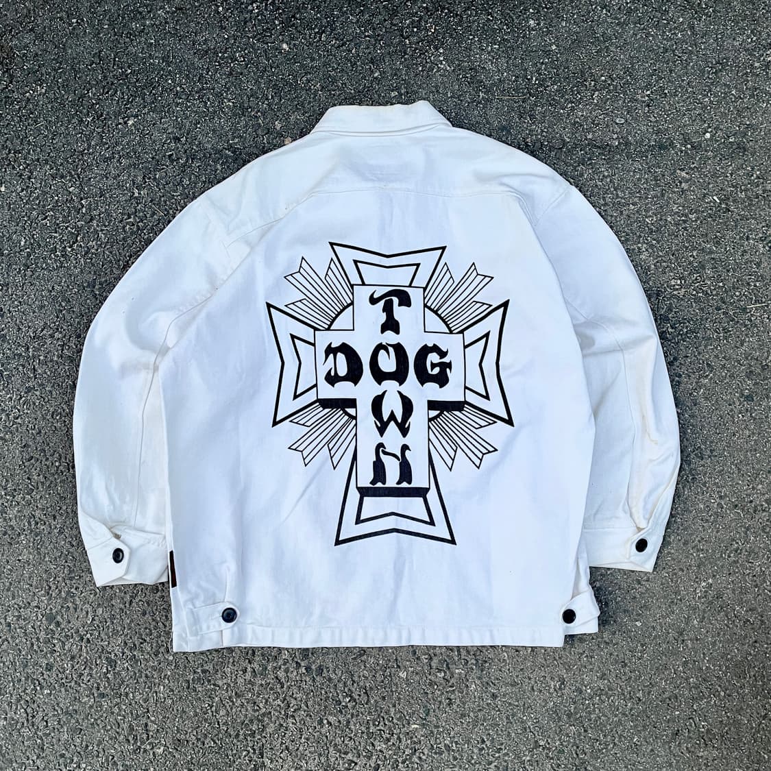 90s Dogtown 도그타운 크로스 빅로고 팀자켓 올드스쿨 자켓 XL 상품이미지2