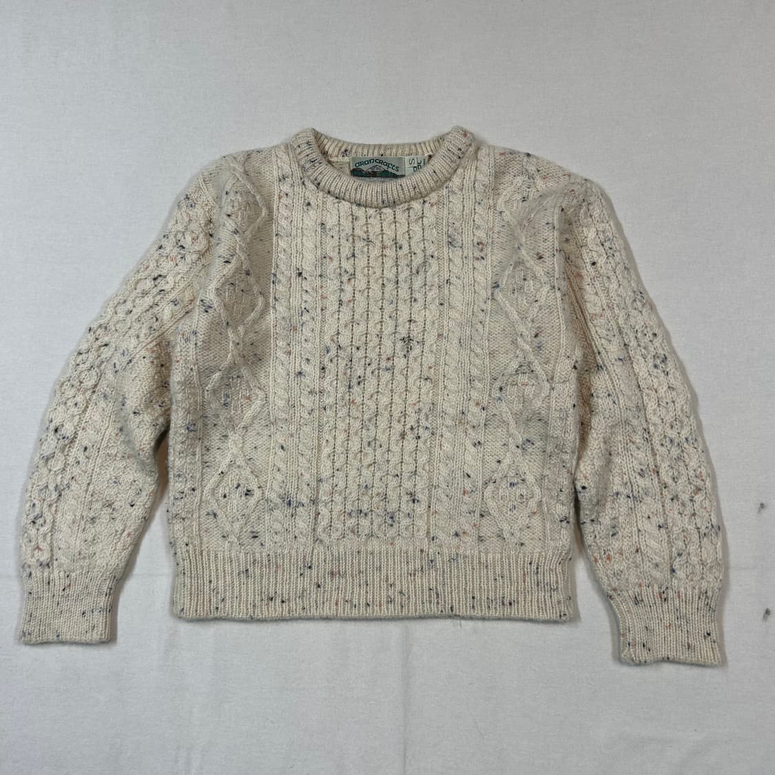 S) Aran Crafts 아란크래프트 피셔맨 울 니트 스웨터 상품이미지1