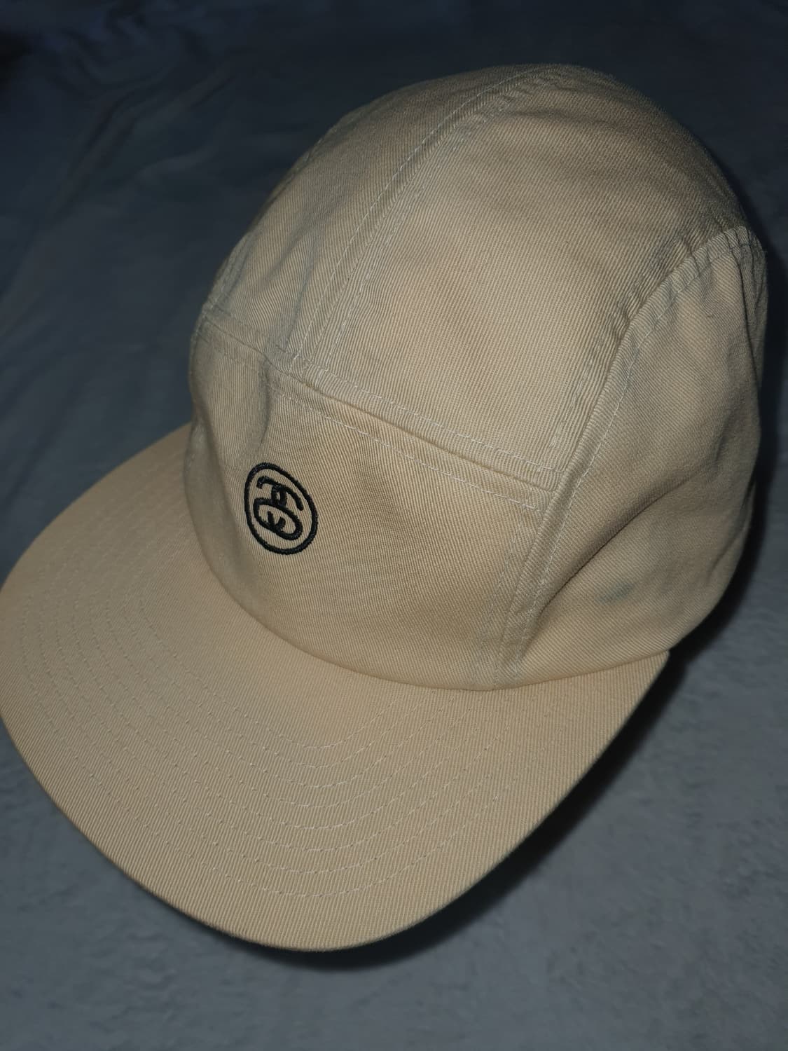 스투시 STUSSY 로고 가죽스트랩 캠프캡.베이지.설명확인 상품이미지6