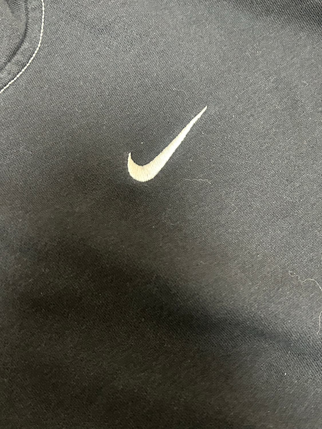 나이키 레트로 스티치 스우시 블랙 후드티 상품이미지4