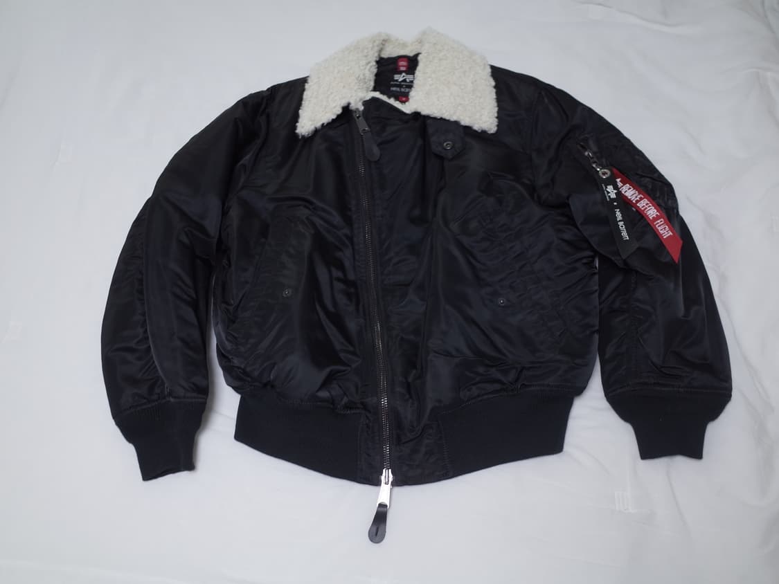 [M] 알파 인더스트리 x 닐 바렛 MA-1 바이커 자켓 블랙 상품이미지2