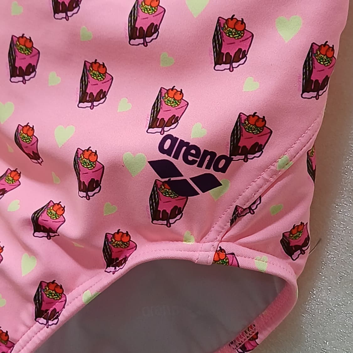 아레나 여아 아동 60 실내 원피스 수영복 핑크 사랑봉봉 상품이미지3