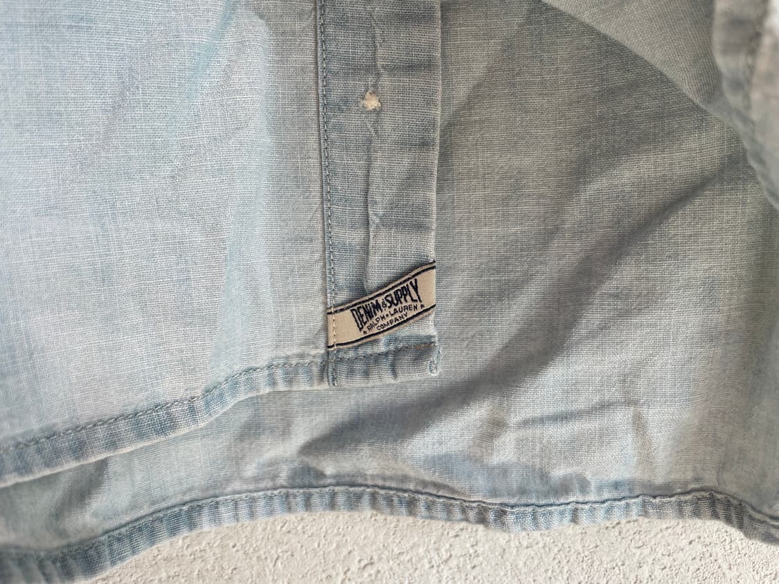 데님 서플라이 레귤러핏 라이트블루 셔츠 상품이미지4