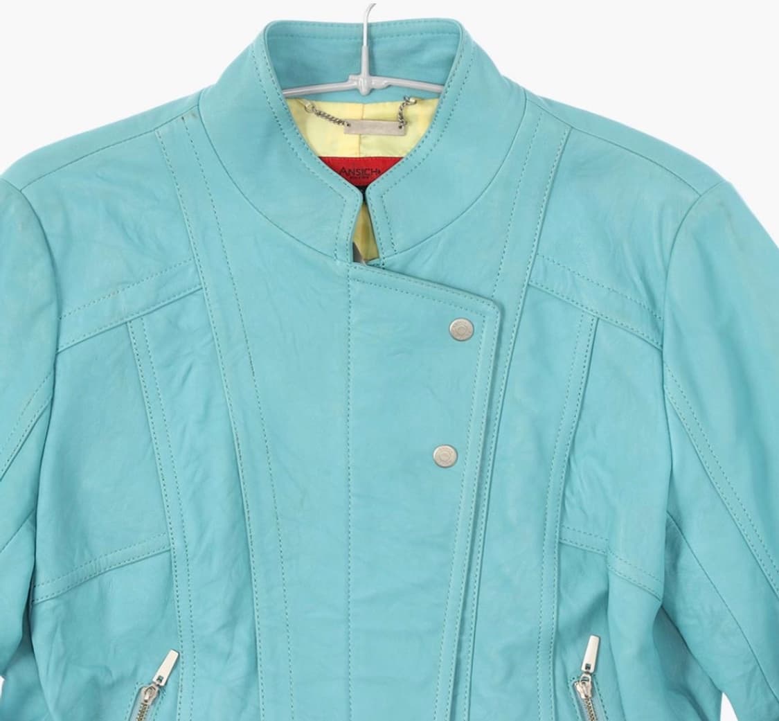 민트 레더자켓 상품이미지2