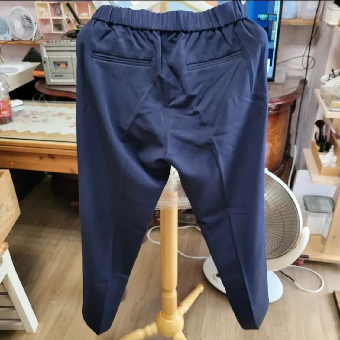 549 ) 새것 스파오 밴딩스판세미슬랙스 네이비s m 44 55 스판짱 상품이미지7