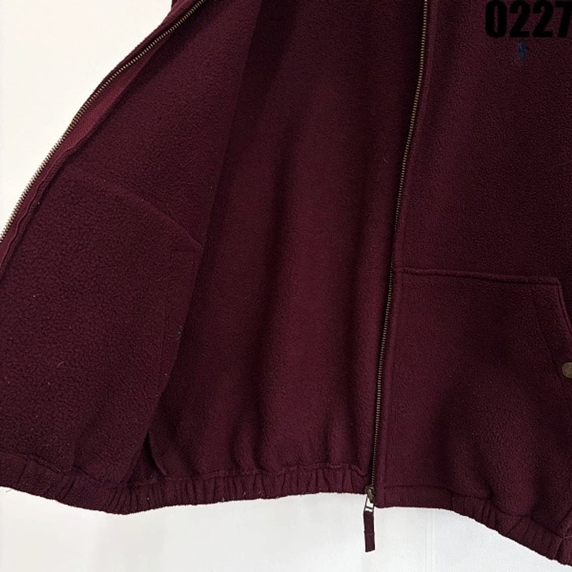 폴로 랄프로렌 집업 울 블루종 자켓 90 실측 100 0227  상품이미지4