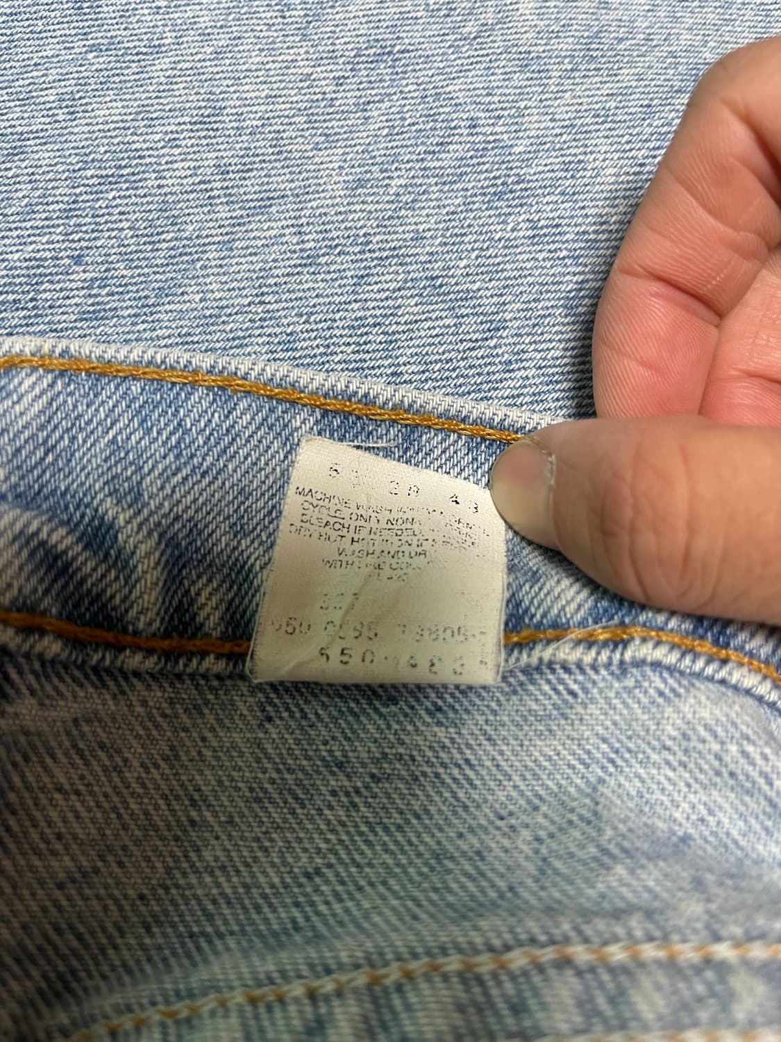 90s Levi’s 550 34 커팅진 상품이미지4