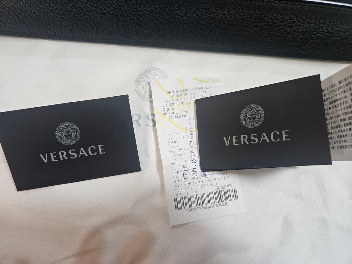 베르사체 블랙 레더 메두사 클러치백 라지 남여공용 상품이미지10