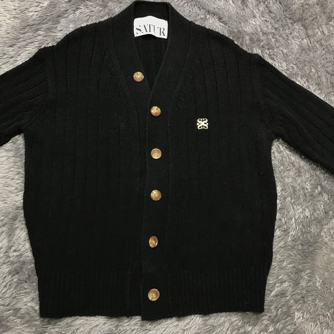 [[여성 M] 세터(SATUR) 22FW 오버사이즈 부클 가디건#354 상품이미지2