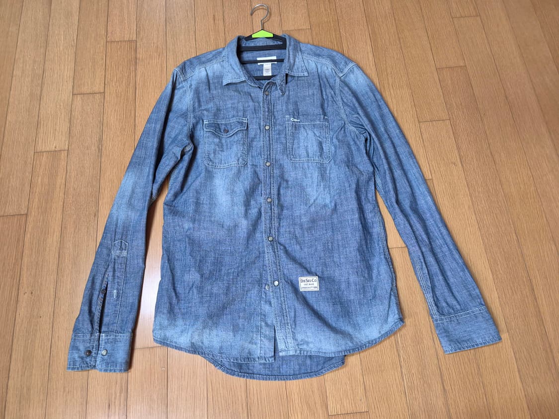 디젤 연청 데님 셔츠 상품이미지1