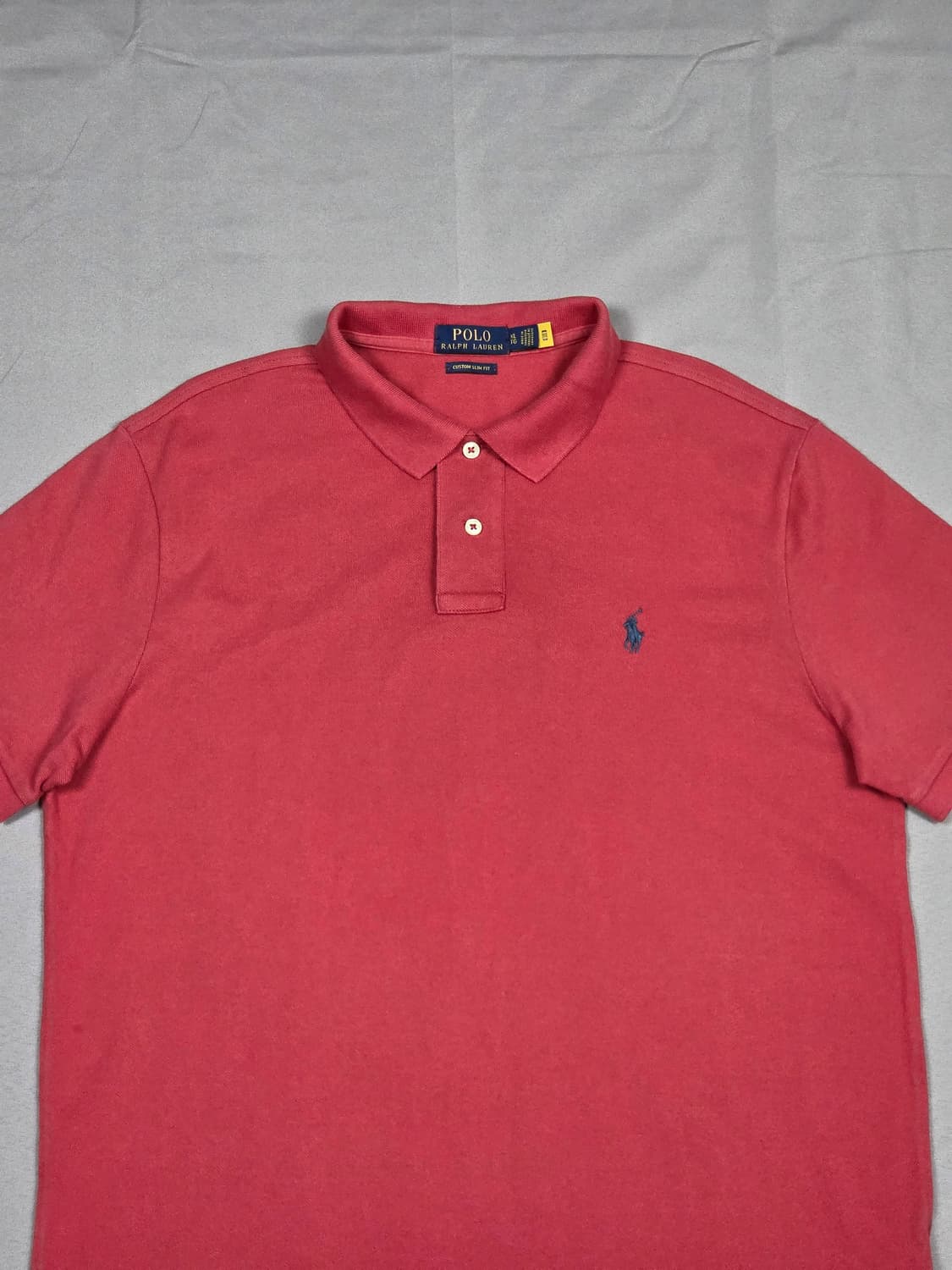 [폴로 랄프로렌] 커스텀 슬림 핏 포니 반팔 카라티 | S00087 상품이미지2