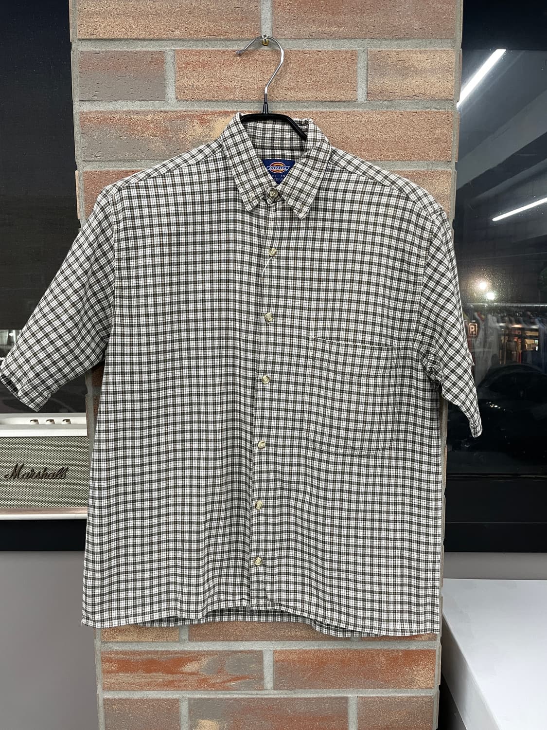 디키즈 크롭 체크 반팔 셔츠 상품이미지7