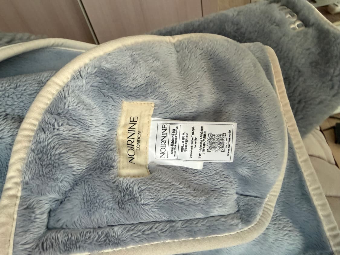 누아르나인 베베 시어링 자켓 블루 상품이미지2