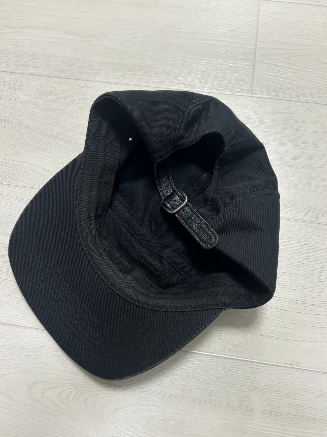 슈프림 워시드 치노 트윌 캠프캡 블랙 상품이미지2