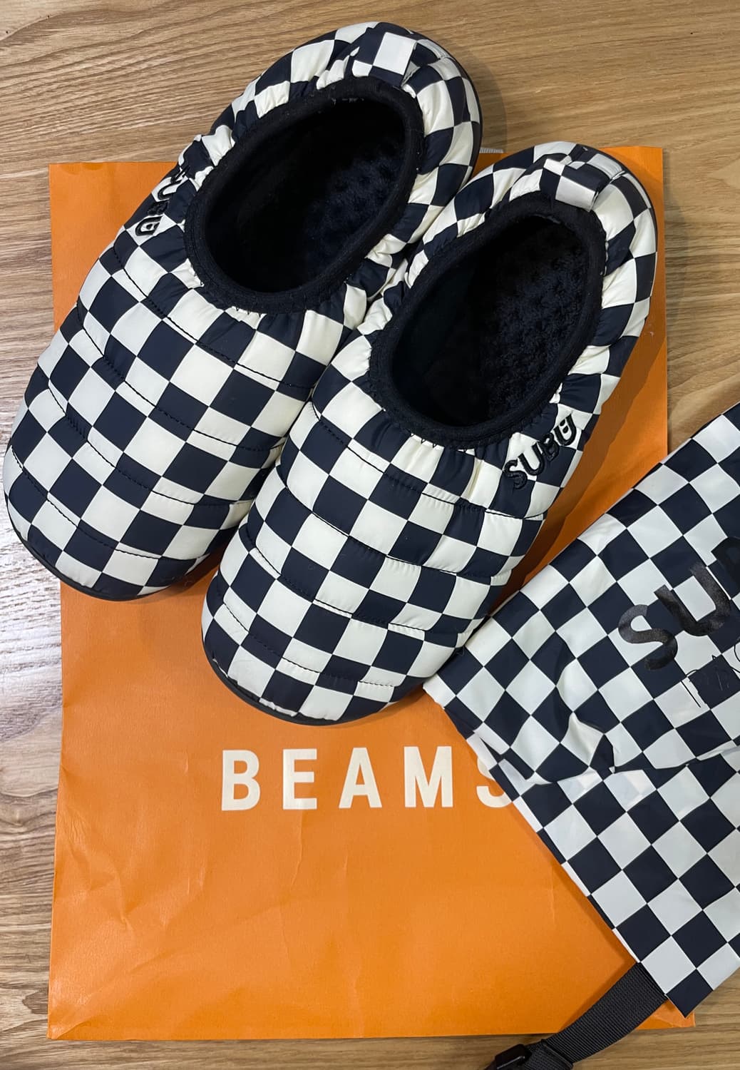 SUBU×ETC SEOUL 1사이즈 (250-260) 네이비×화이트 체커 상품이미지1