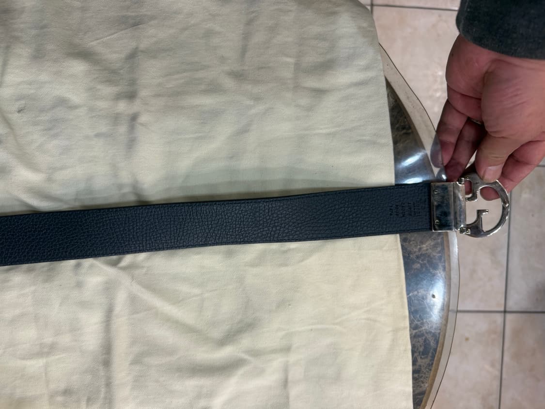 32-33 정품 구찌 인터로킹 리버시블 벨트 팝니다 상품이미지4