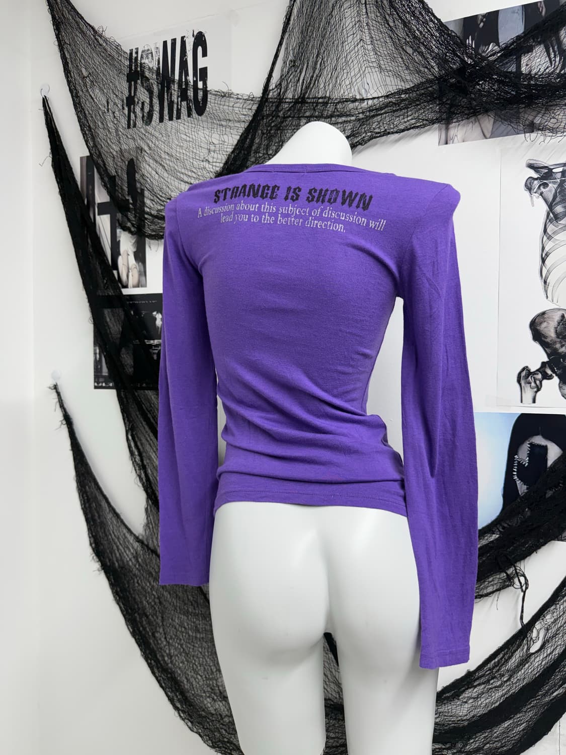 00s punk lettering beads longsleeve 상품이미지4