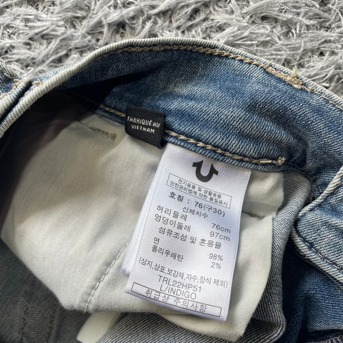TRUE RELIGION 트루릴리전 데님 반바지 (30) 상품이미지5