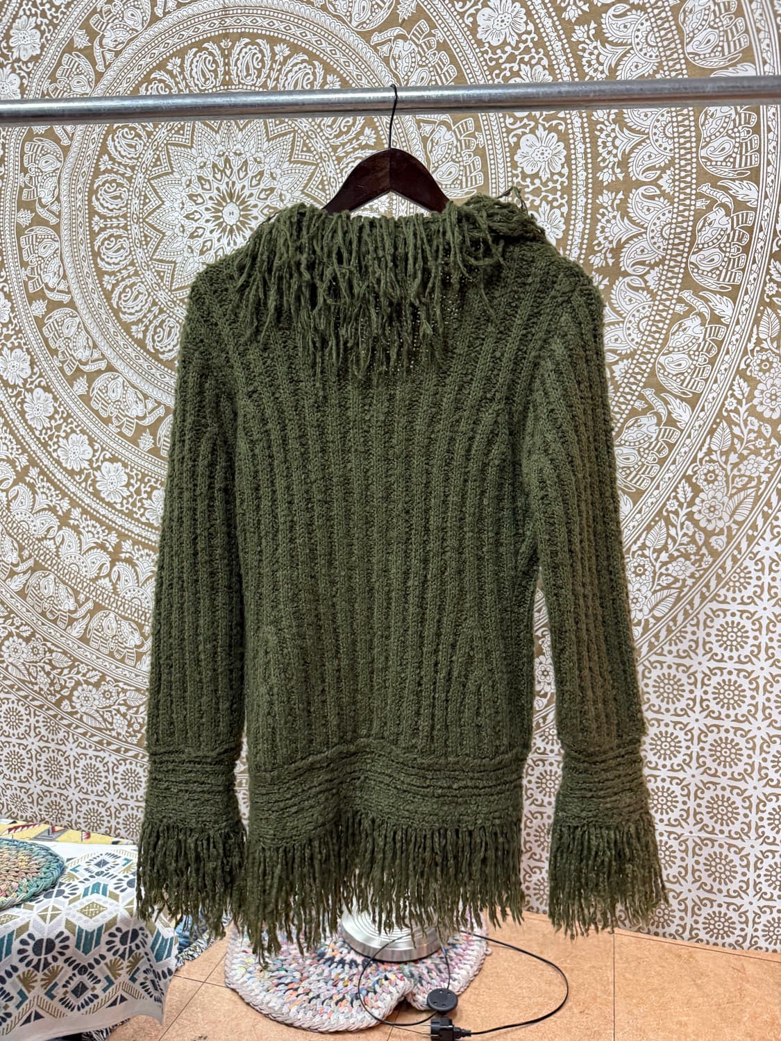 더오픈프로덕트 여성 프린지 디테일 가디건  상품이미지4