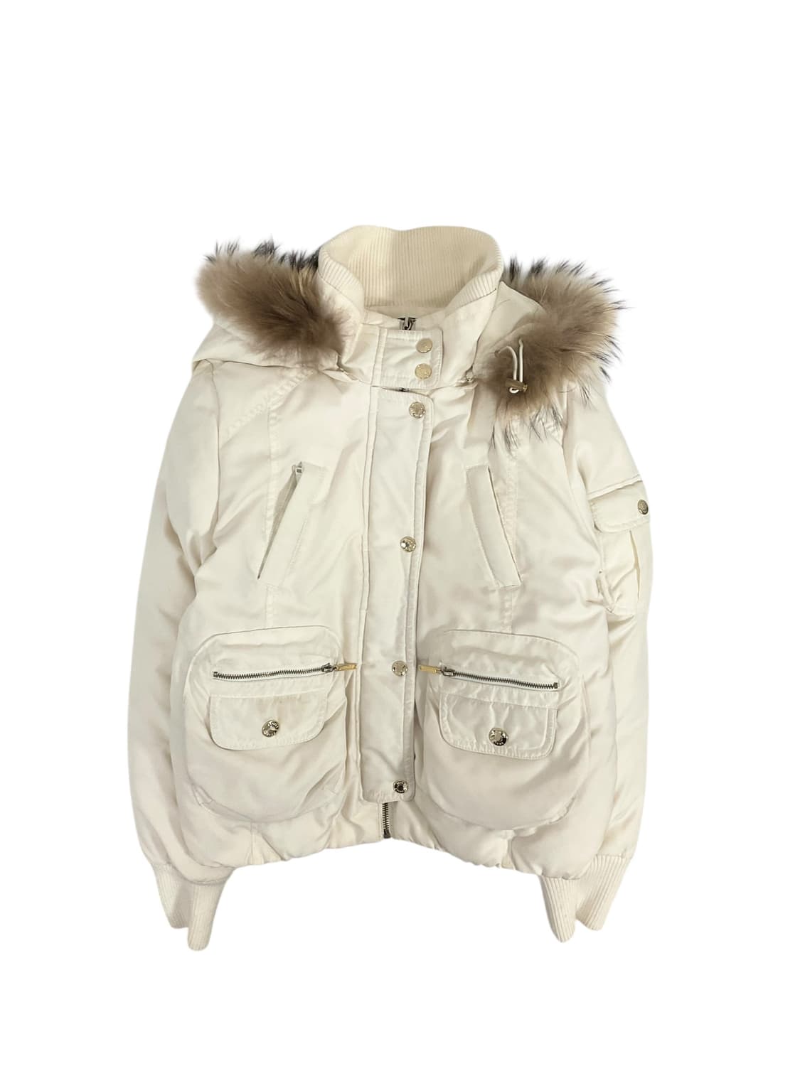 에고이스트 퍼 후디 패딩 상품이미지1