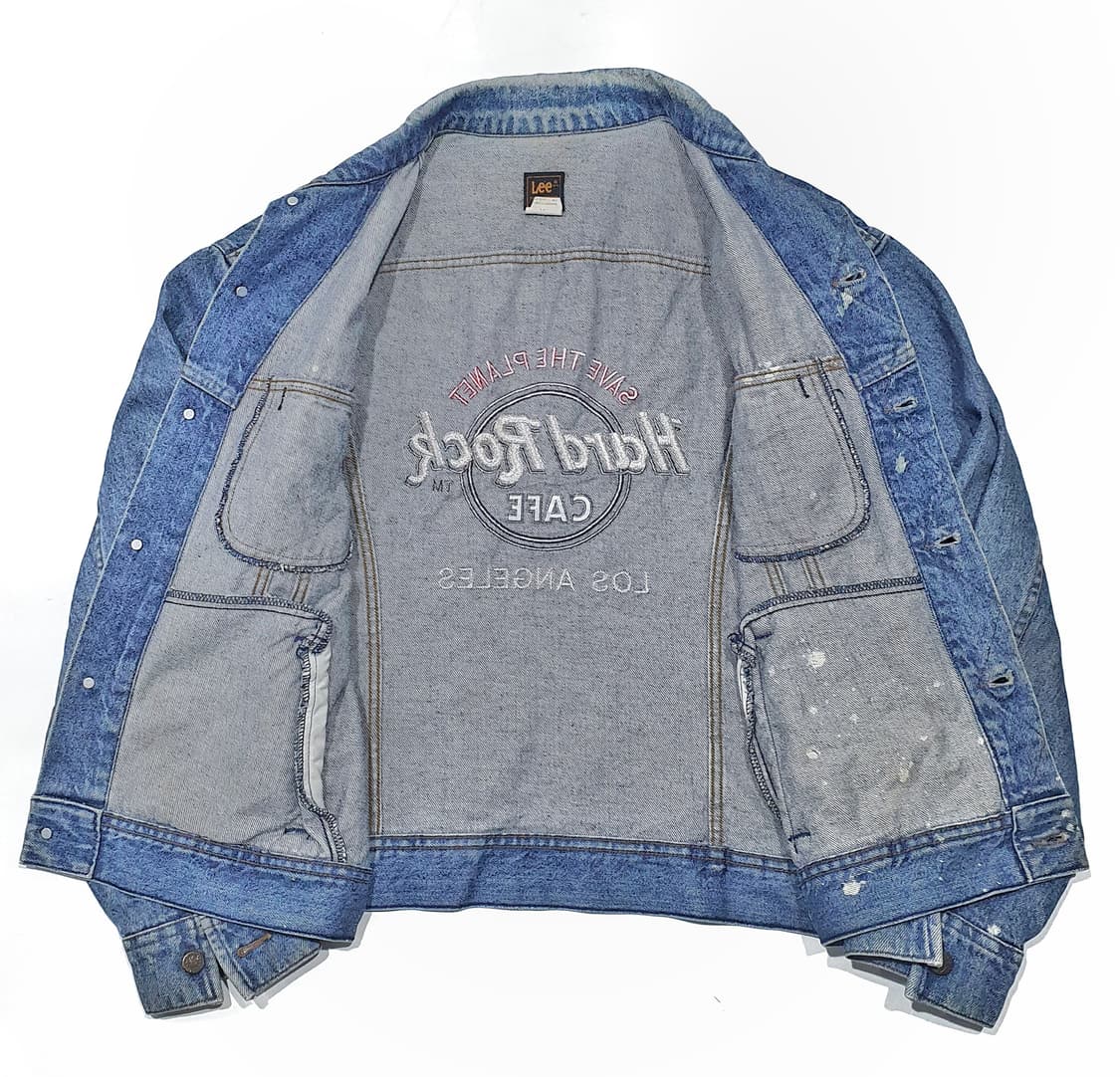 lee 80~90s 하드락카페 데님 트러커 (110) 46R 상품이미지7