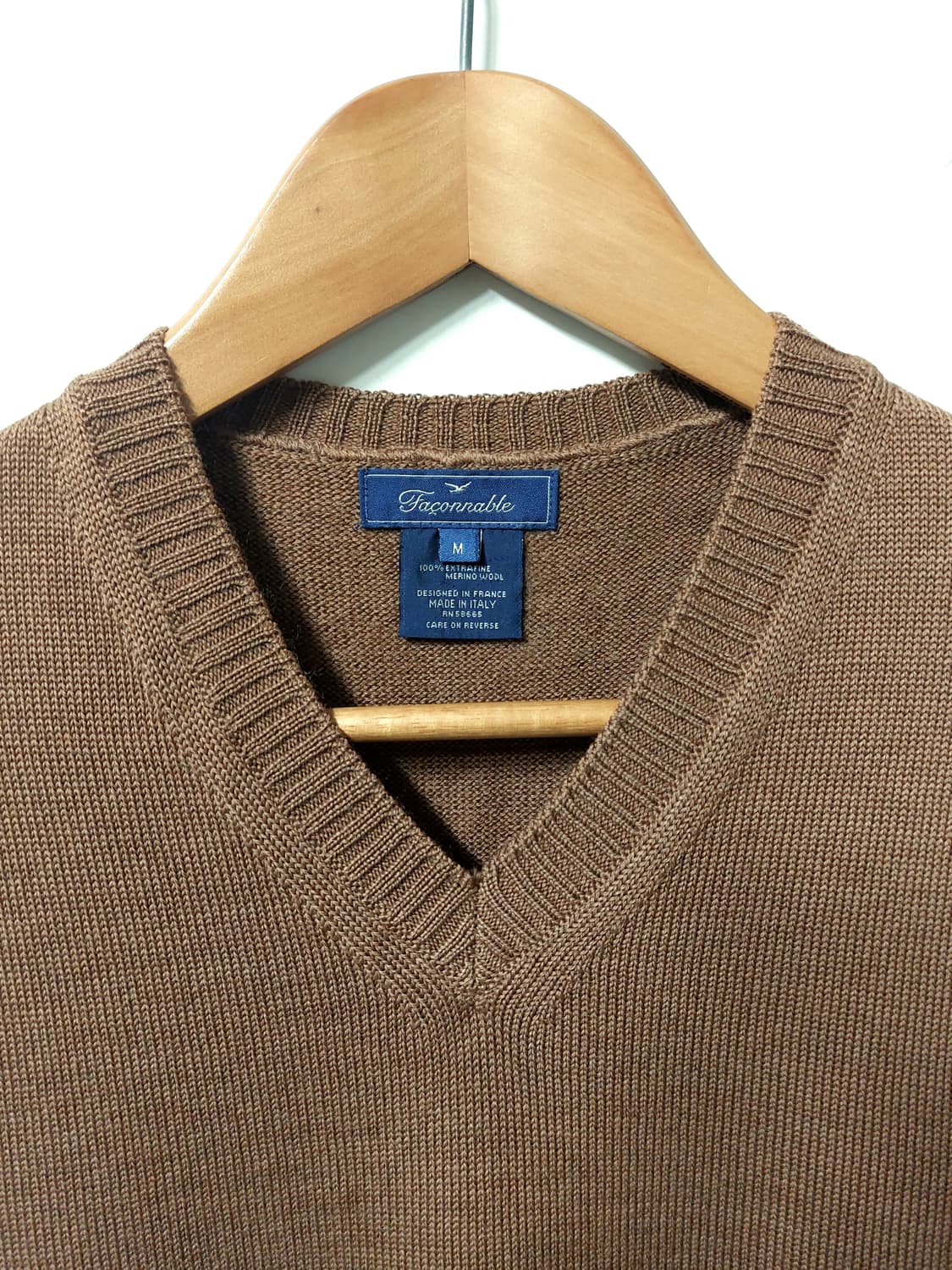 이태리 파코나블 메리노울 100% 니트 100~105 상품이미지1