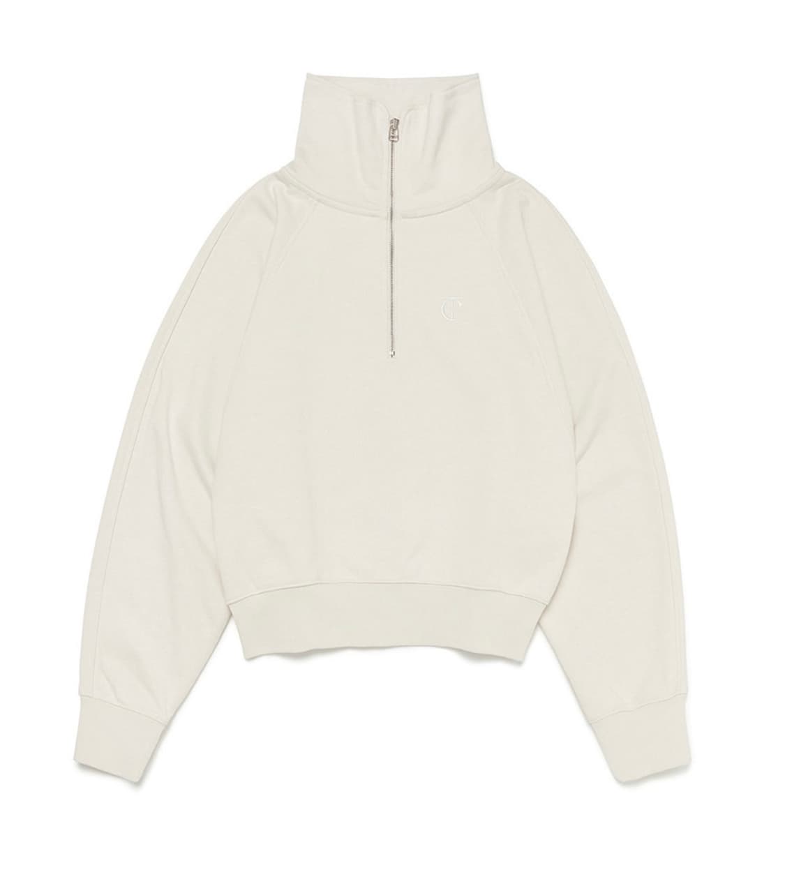 커렌트 심볼 하프넥 스웻셔츠 아이보리 상품이미지1